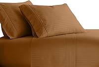 Vista 25 de Royal Tradition Juego de sábanas de 300 hilos, 100% algodón, 4 piezas, tamaño King, con bolsillos profundos, color marfil