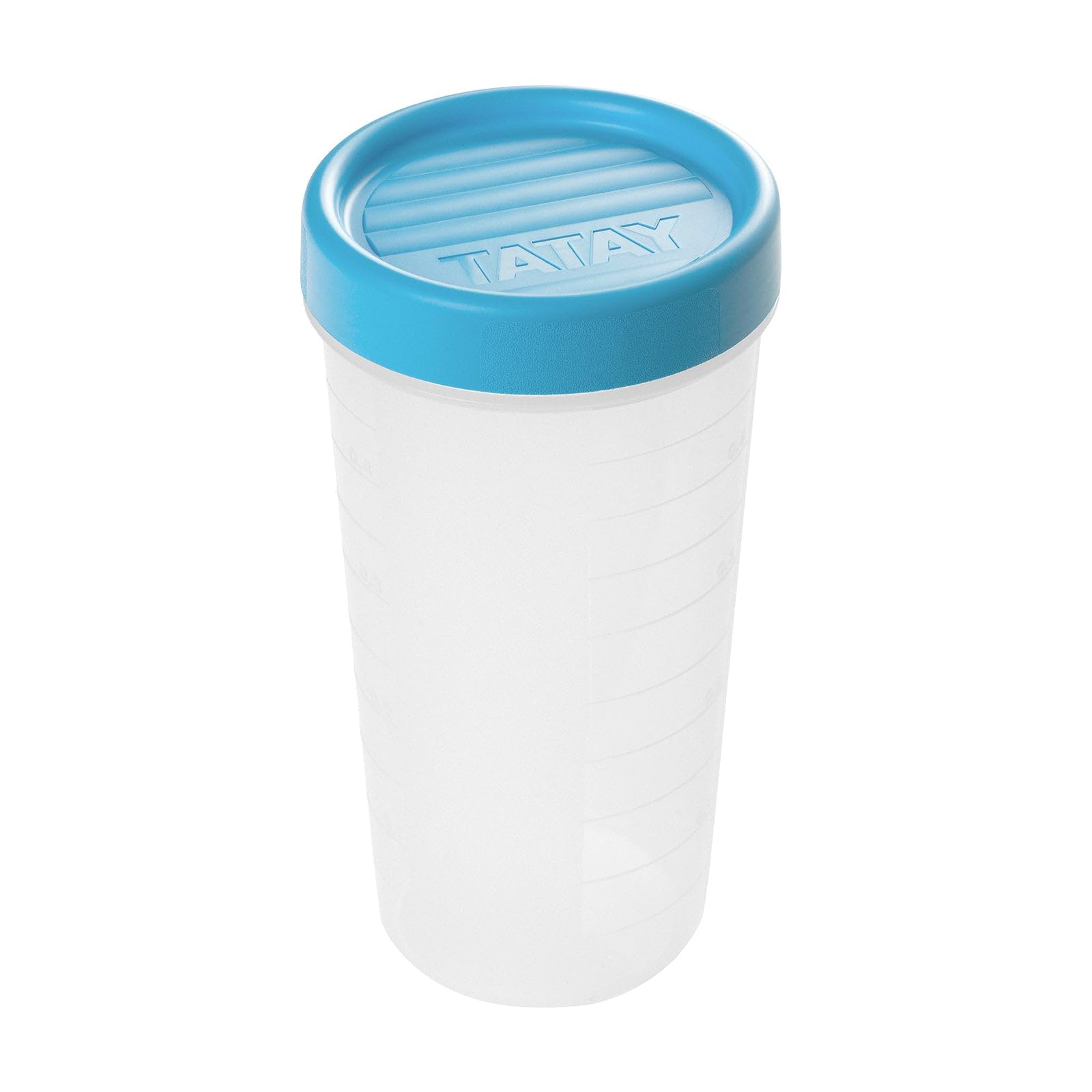 TATAY Contenitori Ermetici per Alimenti 0,5L Top Flex | Coperchio a Pressione | Contenitori Plastica per Alimenti | Microonde, Lavastoviglie, Frigo, Freezer | Senza BPA | 18,4x9,7x6,1 cm, Bianco