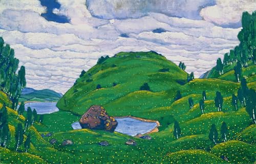 Pintura sobre lienzo La sagra della primavera cuadro de Nicholas Roerich para decorar despachos