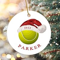 Palla Di Natale Personalizzata Con Nome E Anno – Decorazione A Tema Baseball In Resina Dipinta A Mano