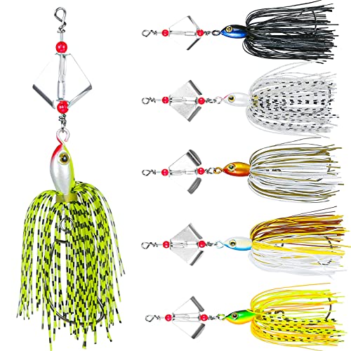Produktfoto von XiYee Spinnköder Set, Spinner Angelköder Hechtköder, Spinnerbait Jig Köder Angel Set Kunstköder Blinker Set&hellip;