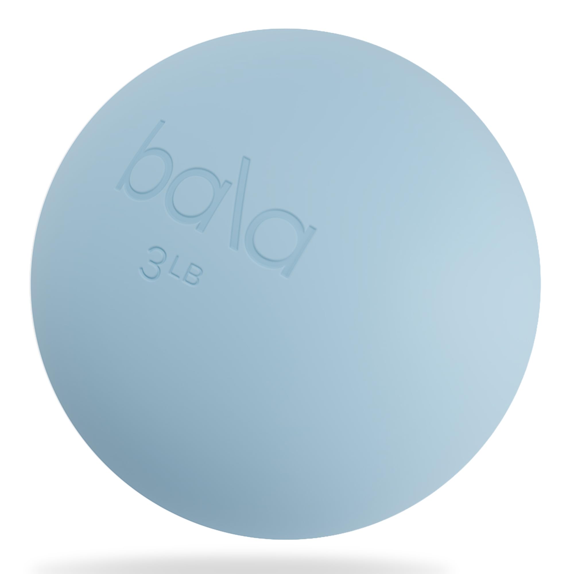 Bala Power Ball, Weighted Toning Exercise Ball for Pilates, Yoga, Home Fitness & More - Workout Ball for Strength & Core Training, Aerobics & Working Out to Improve Balance & Sculpt - 3lb, Sea