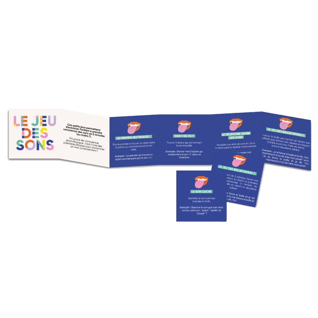 Kit éducatif d'Articulation Ma Boîte J'articule - Jeux et Exercices pour Apprendre à prononcer les Sons - Dès 2 Ans