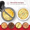 Holstein Housewares Stainless Steel 2 Section Omelet & Frittata Maker, Non Stick Coating, Easy To Clean, Indicator Lights, Compact Storage, Prepare Versatile Recipes in Minutes. 2 Portions, White #5