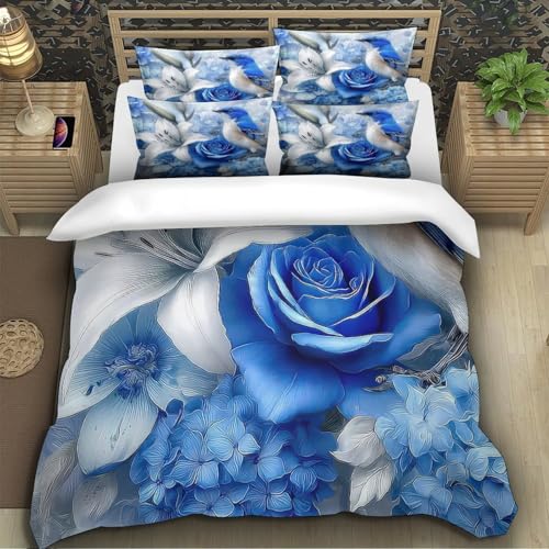 Parure de lit oiseau bleu 3D cocon de douceur pour garçon - 5