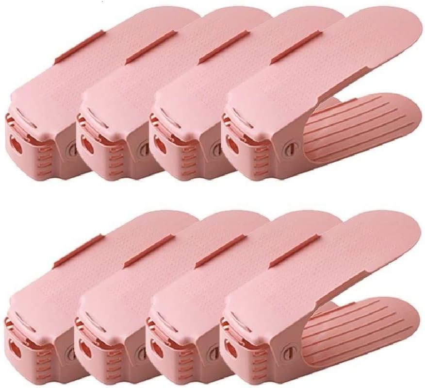 Shoe Holder,8pcs Storage Shoe Rack Bedroom Space-Saving Home Dormitory Artifact Storage Shoe Space Saving, Non-Slip (Color : E) (C)