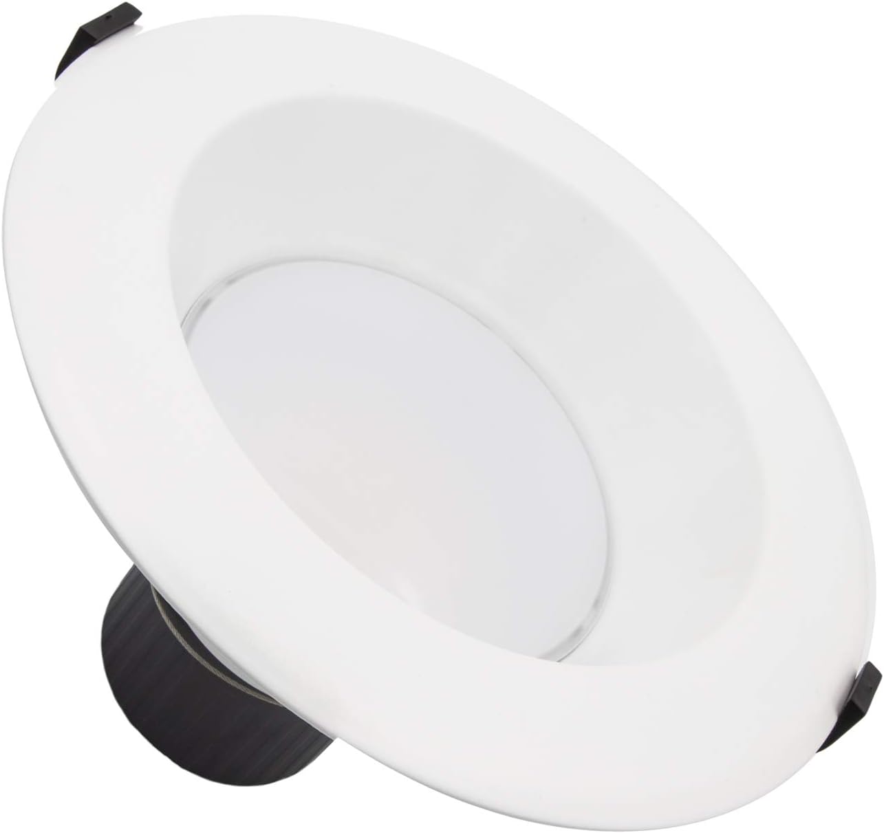 Maxxima 8 in. Recessed Commercial LED Downlight, Selectable Color Temperature/Wattage, up to 2300 Lumens, Low Voltage 0-10V Dimmer Electrical Light Switch w/Indicator Light, Dimmable