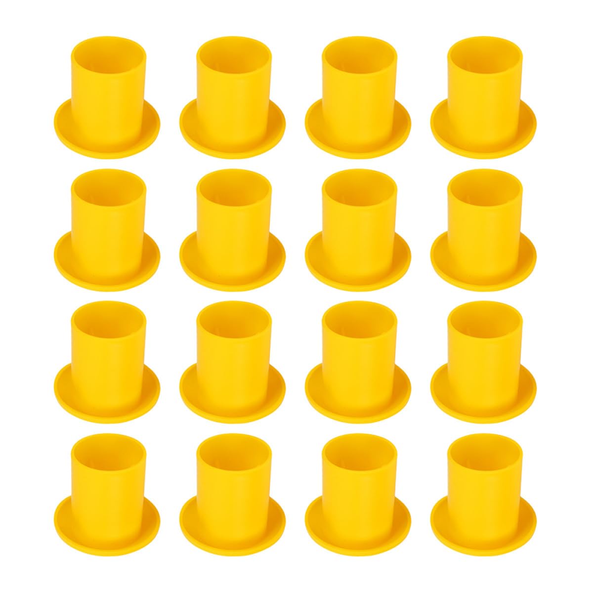 Tapas de Seguridad Protector de Extremo Resistente 60 Alta Visibilidad para Varillas de Refuerzo de Plástico Amarillo para Obra y Construcción
