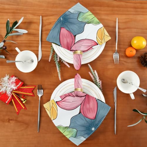 Servilletas de Tela Yettasbin Lotus Set x6 50.5x50.5 cm miniatura 4