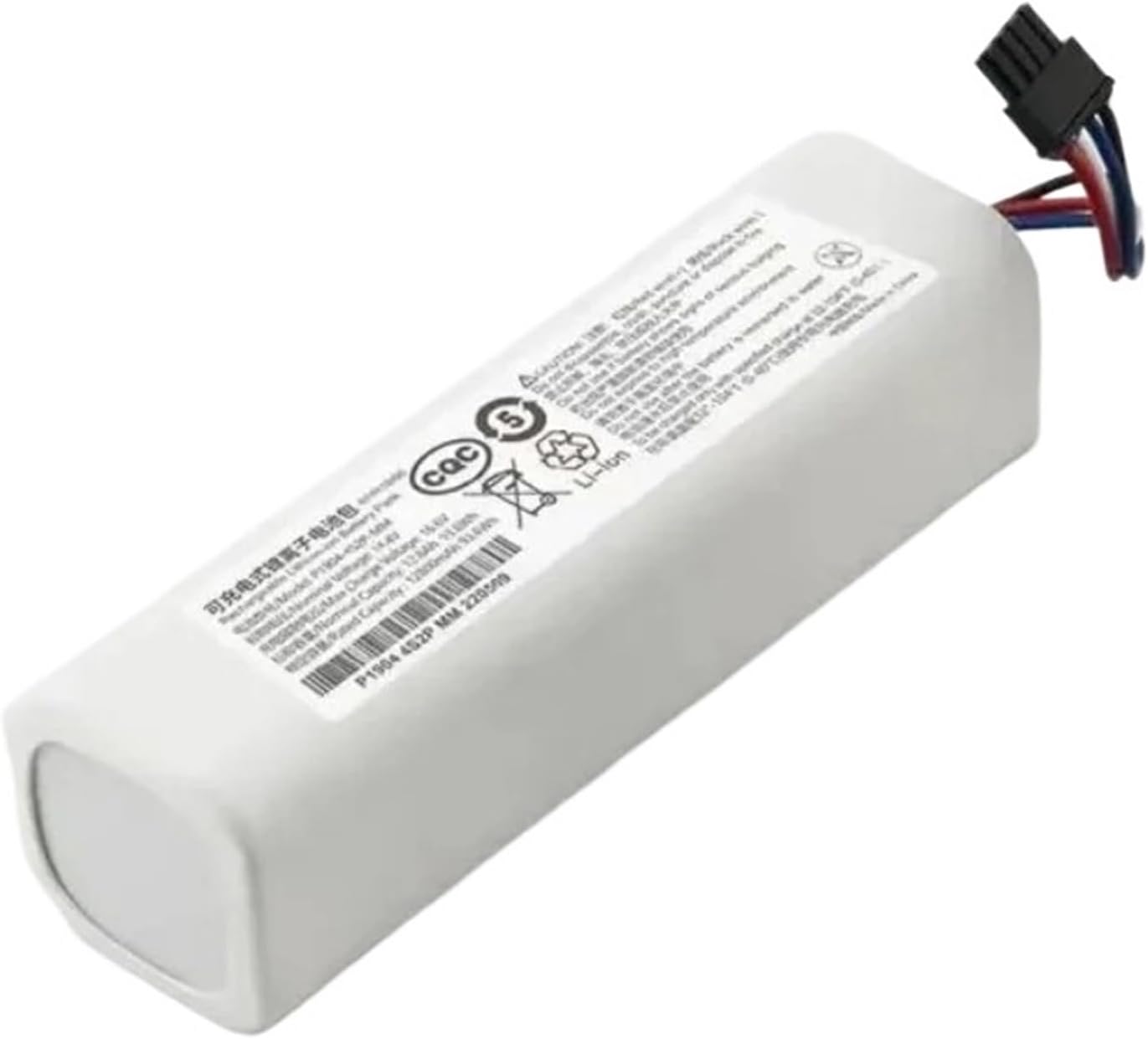 14.4V 5200mAh P2008-4S2P-MMBK Replacement Battery，Compatible For Dreame，F9 D9 L10 Pro Plus RLS3 RLS5 RLS5L RLS5D Robot Vacuum Cleaner Accessories Parts(5200mAh)
