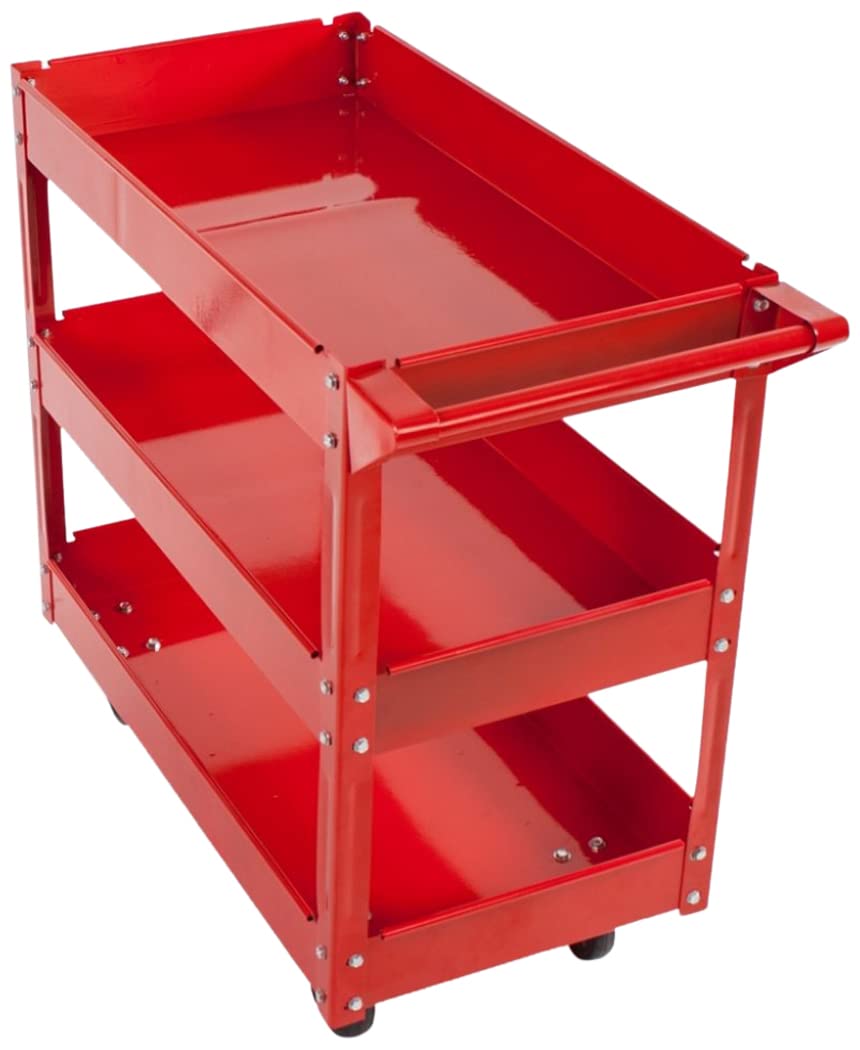 Satkit - Carrello portautensili da officina, professionale, 3 livelli, con ruote, da montare