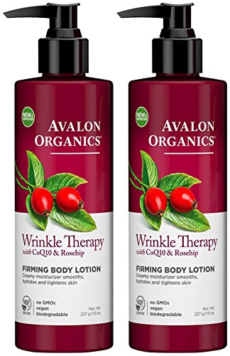 Avalon Organics Wrinkle Therapy with CoQ10 & Rosehip Firming Body Lotion - 8 oz - 2 pk