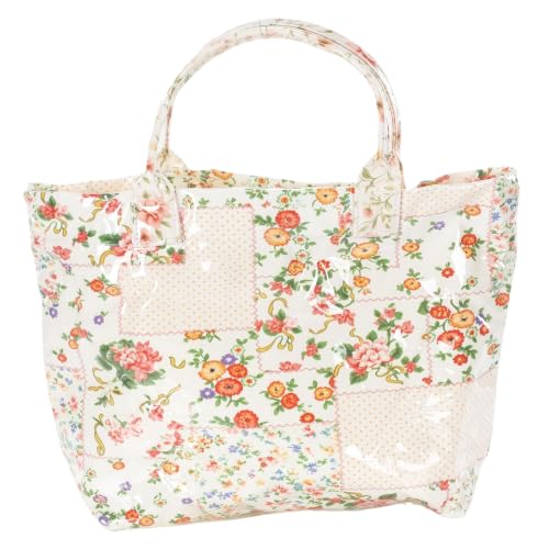 Image of PVC Tote Bag for Women Waterproof Plastic Jelly Tote Letter Print Hobo Handbag for Travel, Gift