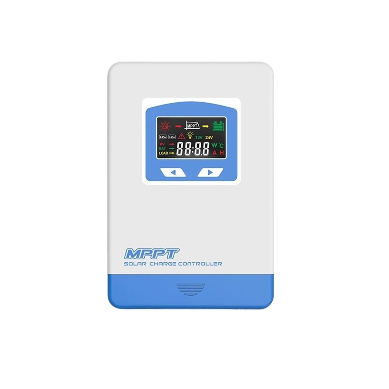 Controlador de Carga Solar Controlador de Cargador Solar MPPT 40A 30A 20A 12V 24V LCD(60A)