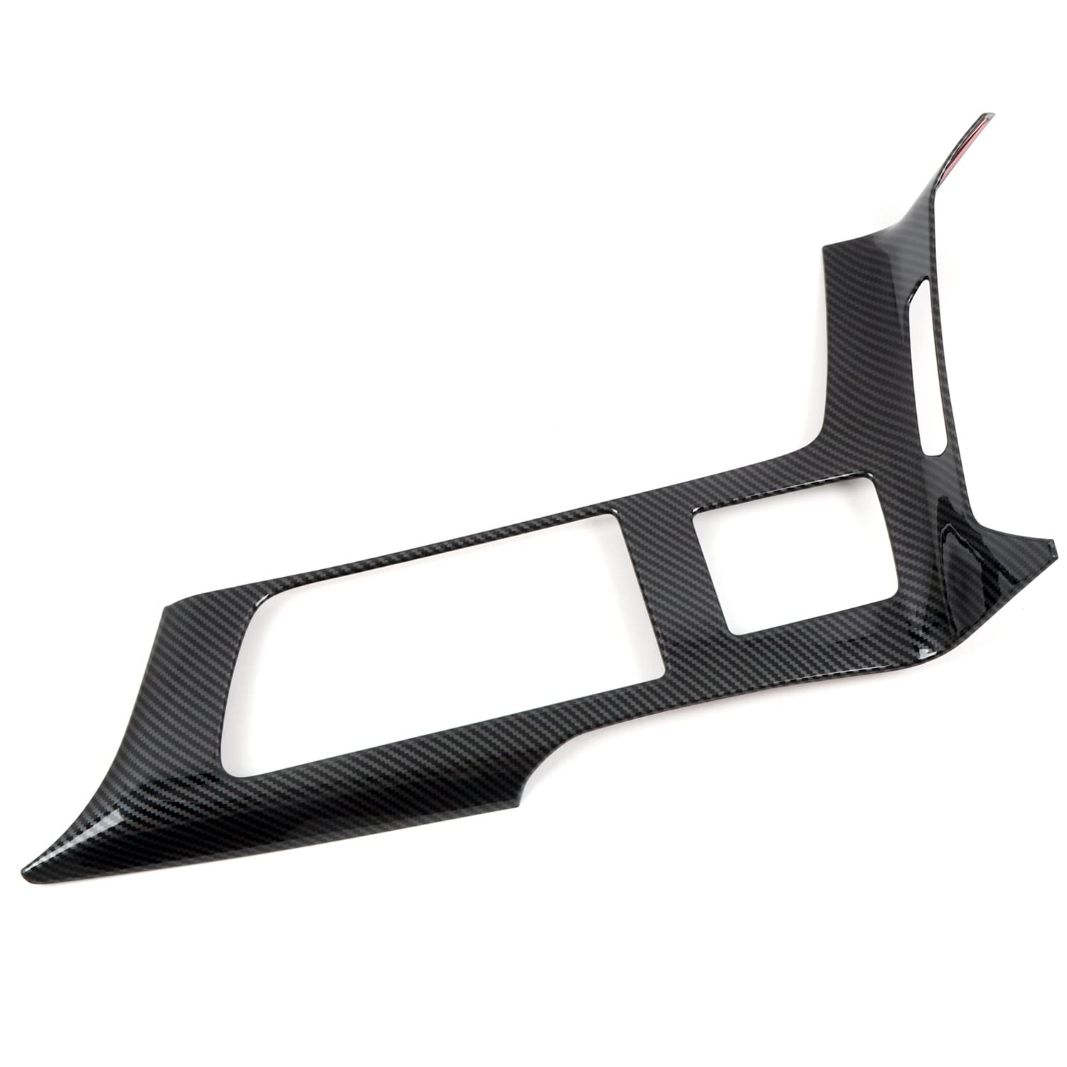 Qwqnsd One Color For Corvette For C7 2014-2018 Car Accessories Abs Carbon Center Gear Shift Panel Sticker Cover Trim 1Pcs Car Interior Mouldings
