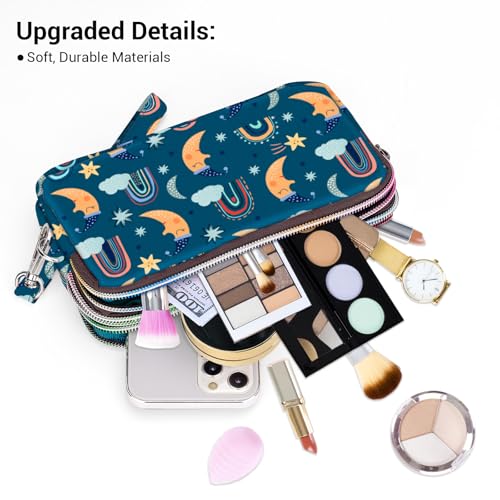 Image of BIAOTIE Large Capacity Wristlet Wallet - Women Printed Nylon Waterproof Handbag Clutch Purse