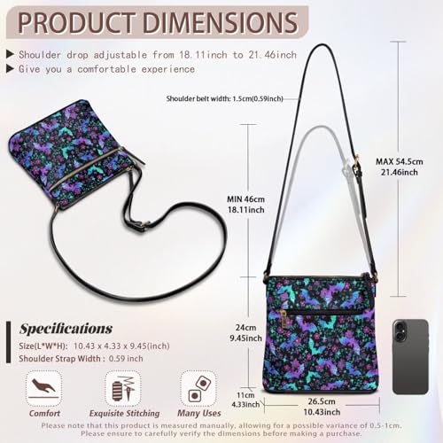 Image of Leather Purses for Women, Leather Hobo Bags for Women Travel Sling Purse Triple Zippered Pockets Shoulder Bag
