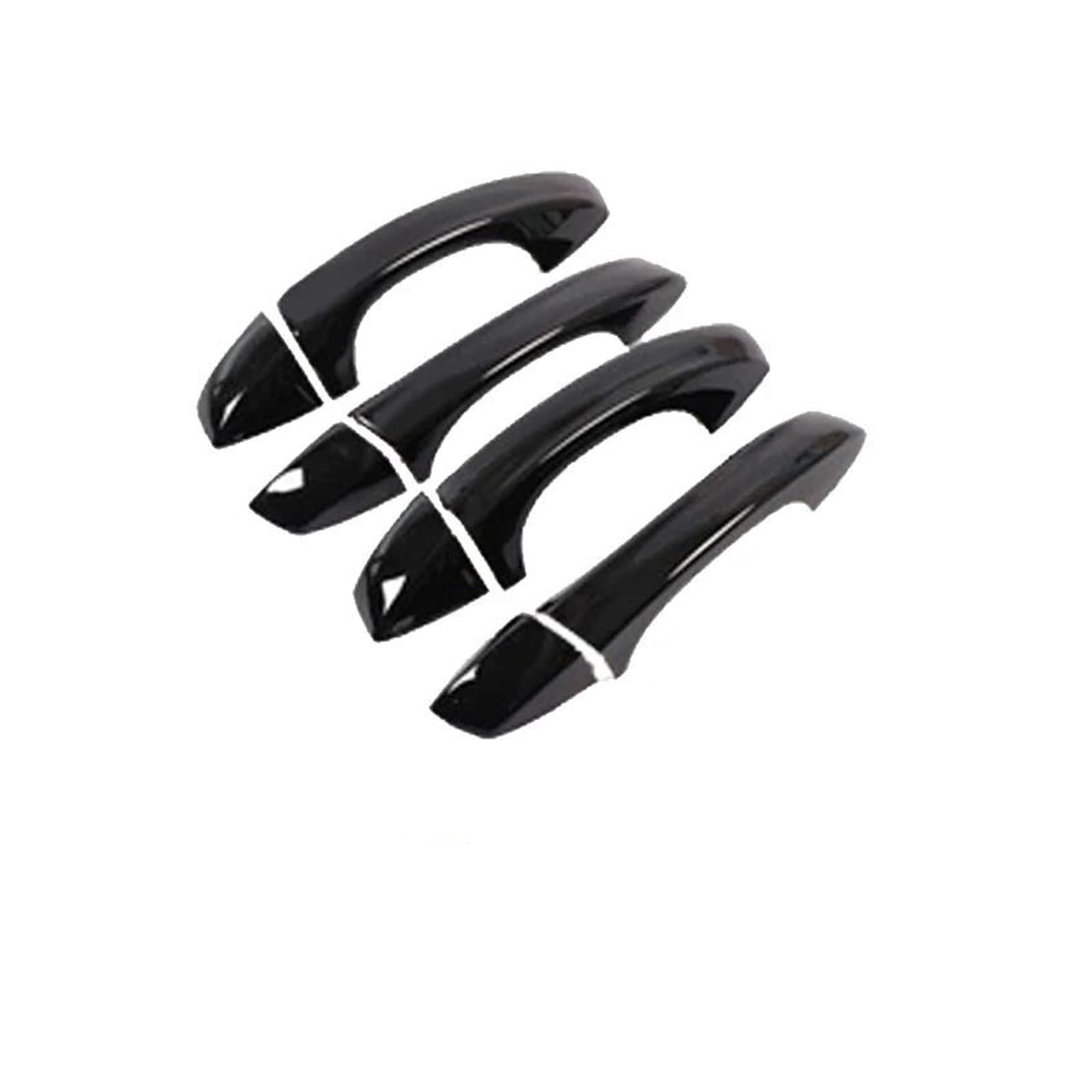 Lzbzhb Metallic Blcak 4Pcs Car Exterior Outsidedoor Handle For Vw For Sharan For Mk2 For 7N 2010~2022 Chrome Car Door Handle Covers Trim Chromium Styling Exterior Parts(Metallic Blcak 4Pcs)
