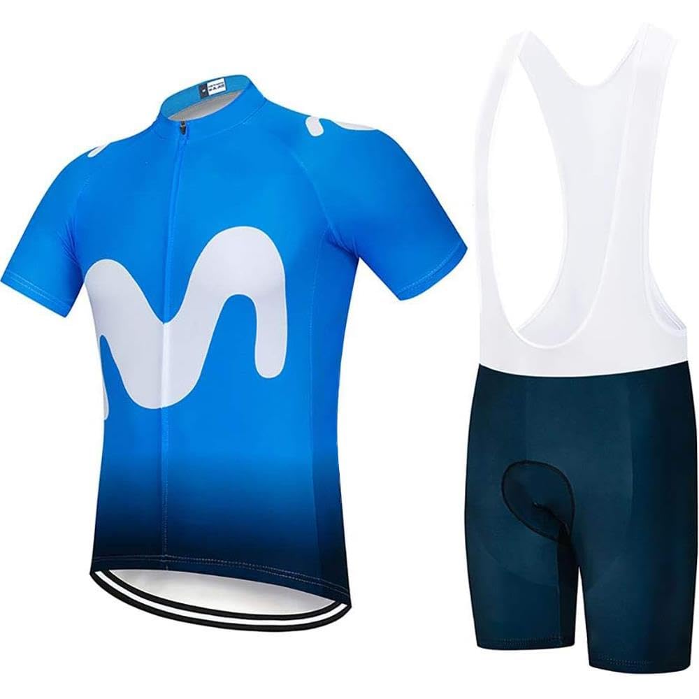 Moxilyn Ropa Ciclismo Hombre Traje de Bicicleta Ciclismo Conjunto para Verano Maillot Ciclismo Hombre+9D Gel Culotte Ciclismo