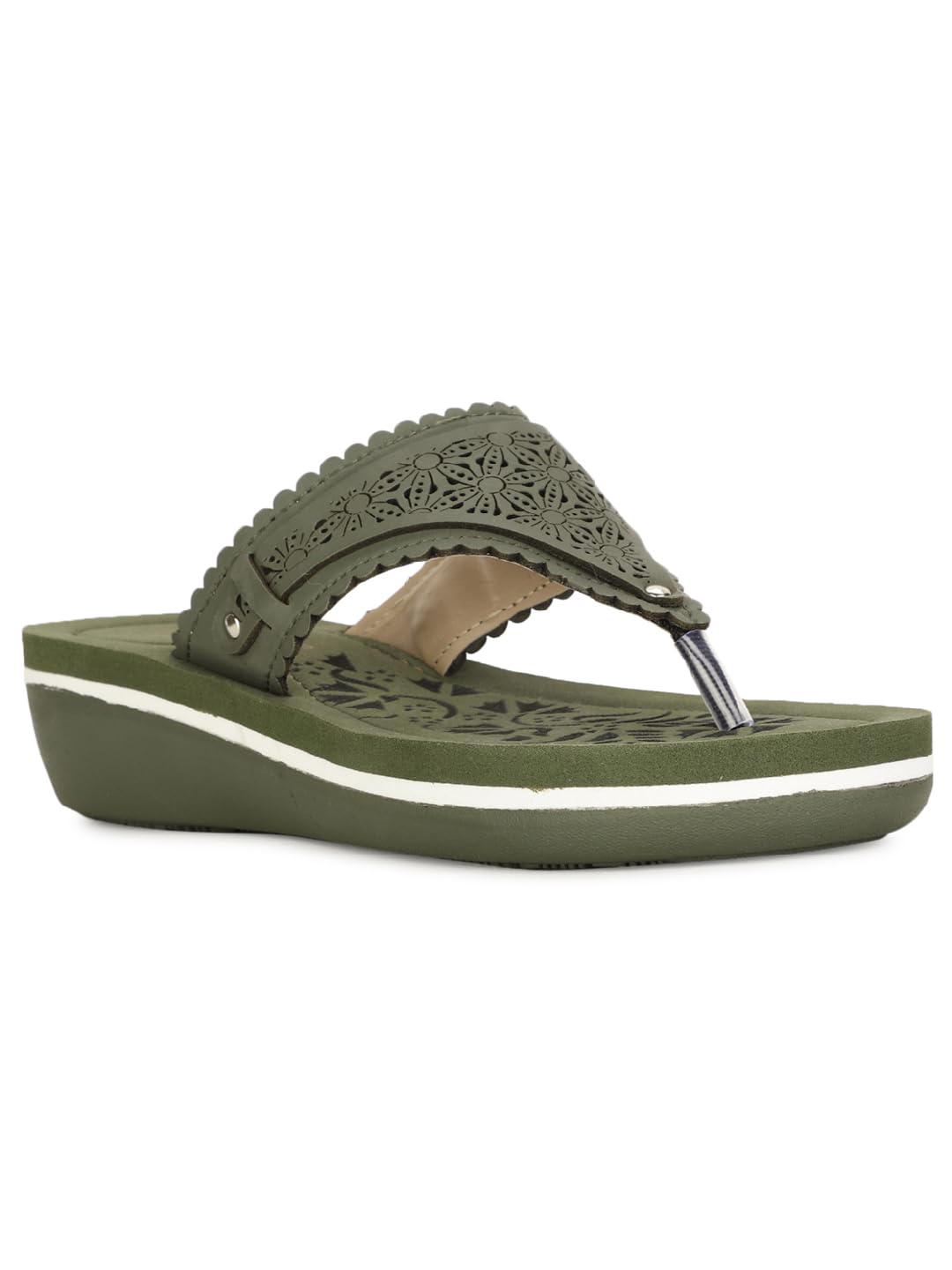 Bata Womens NEW MEXICO LASER Thong (5717212_OLIVE_4 UK) (B0CP1CKT5X) Amazon Price History, Amazon Price Tracker