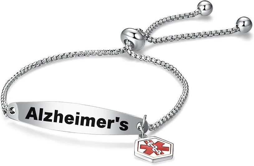 TGLS Red Medical Alert Bracelet – Adjustable Silicone & Stainless Steel, Laser Engraved 9 thumbnail image