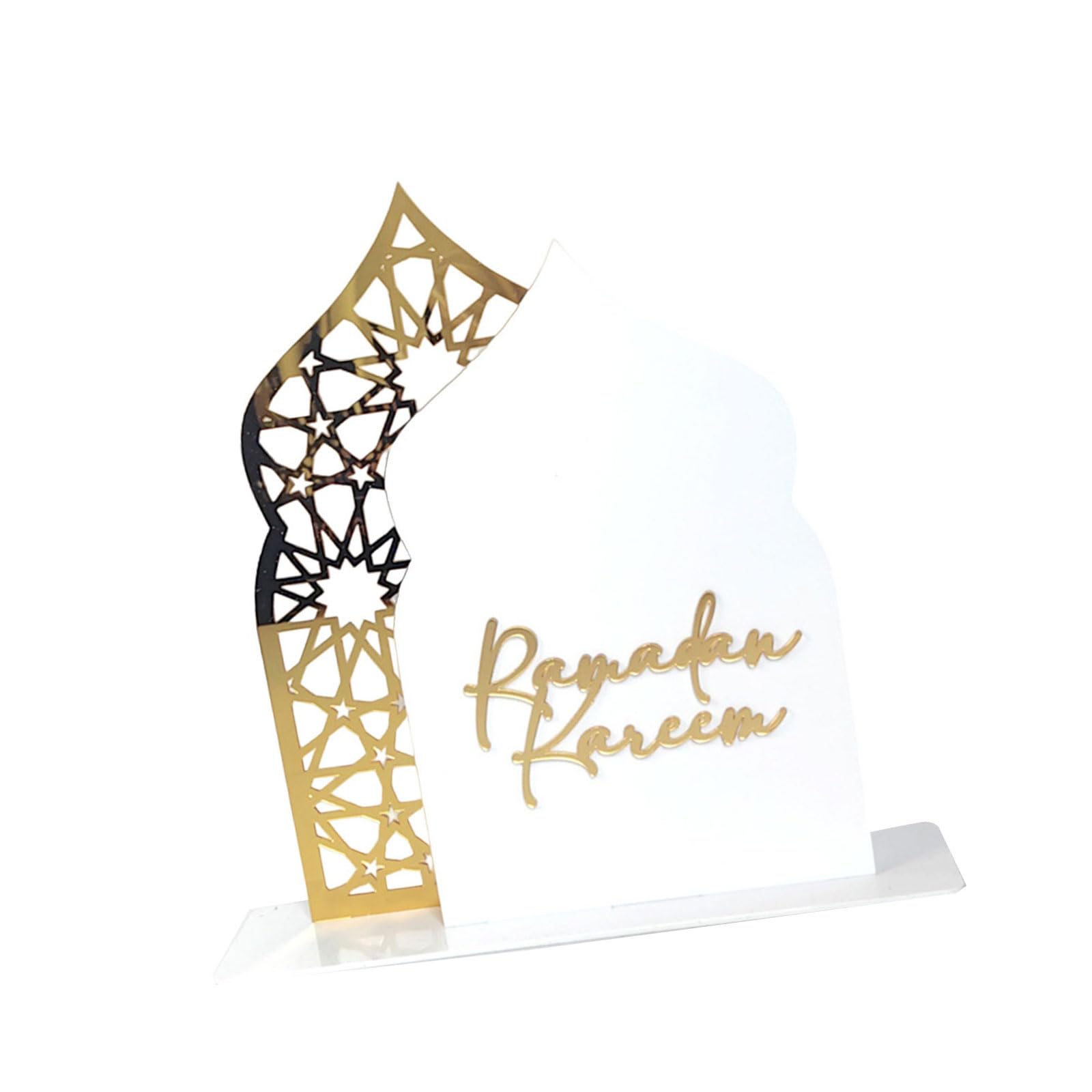 Elnwnnkc Beautifully Acrylic Ornament Castles Shape Eid Party Supplies Acrylic Ornament Perfect for Enhancing Eid Ambiances Home Decorations