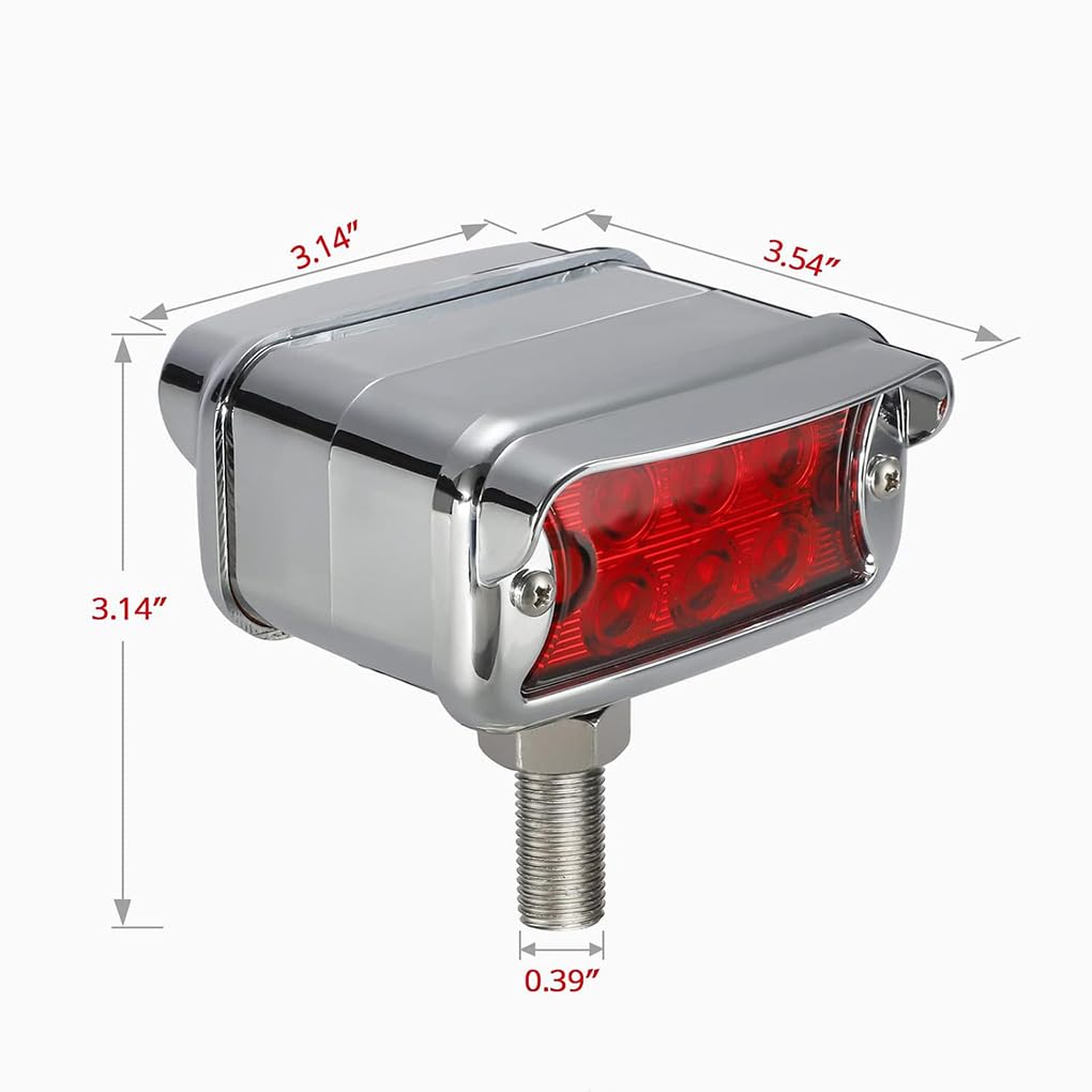Facile installazione, 2 luci di posizione a LED a doppia faccia, ambra/rosse, 12 LED, luminose e durevoli, di ricambio per paraurti, 2 luci di