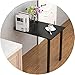 ALDFZ Mesa Plegable de Pared Mesa de Comedor Invisible for Oficina, Baño, Balcón Simple Moderno Mesas de Pared Plegables de Cocina, Negro 13 Tamaños (Color : Black, Size : 100x50cm)
