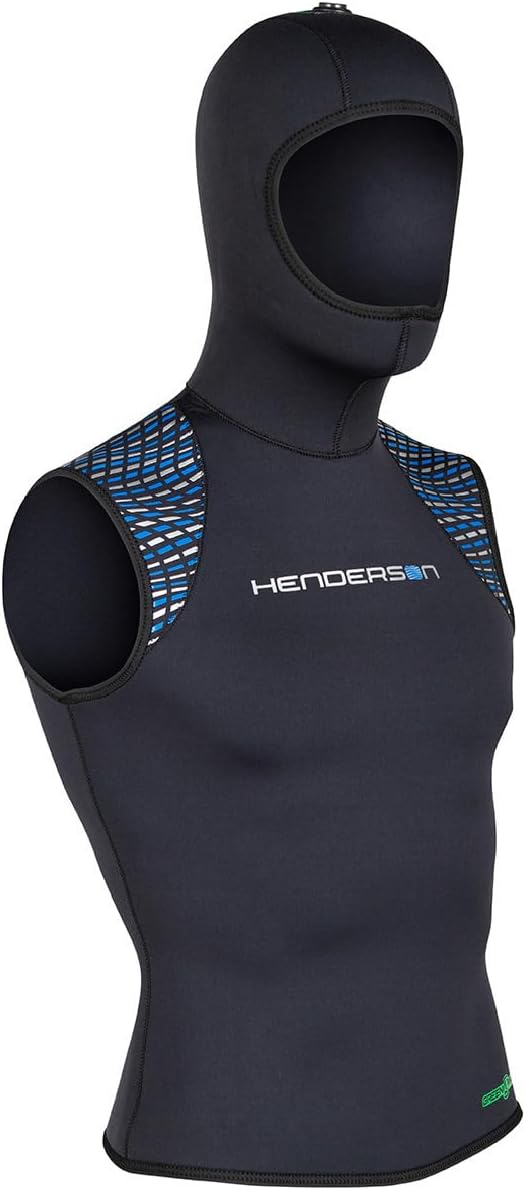 Henderson Men's Hooded Vest - Greenprene 5/3mm, Black, Size L - Image 3