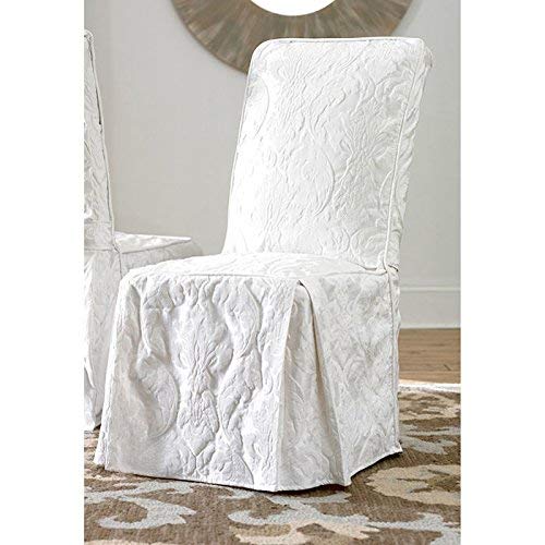 Surefit 47293399541 Matelasse Damask Long Dining Chair Slipcover thumb #1