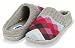 Floopi House Slippers for Women| Argyle Knit/Terry Lined & Ribbed Hand-Knit Collar Clog | Hard Rubber Sole for Indoor/Outdoor Use| All-Season Bedroom Slip-on W/Memory Foam Insole (L, Purple-314)