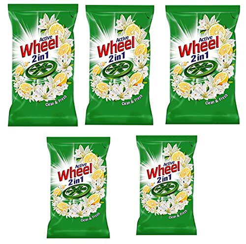 Image of Wheel Green Powder Lemon and Jasmine, 1kg [Pack of 5] -