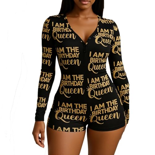 MissShorthair Onesies Women Sexy, Cute Onesie Pajamas for Women Long Sleeve Cookie Monster Large