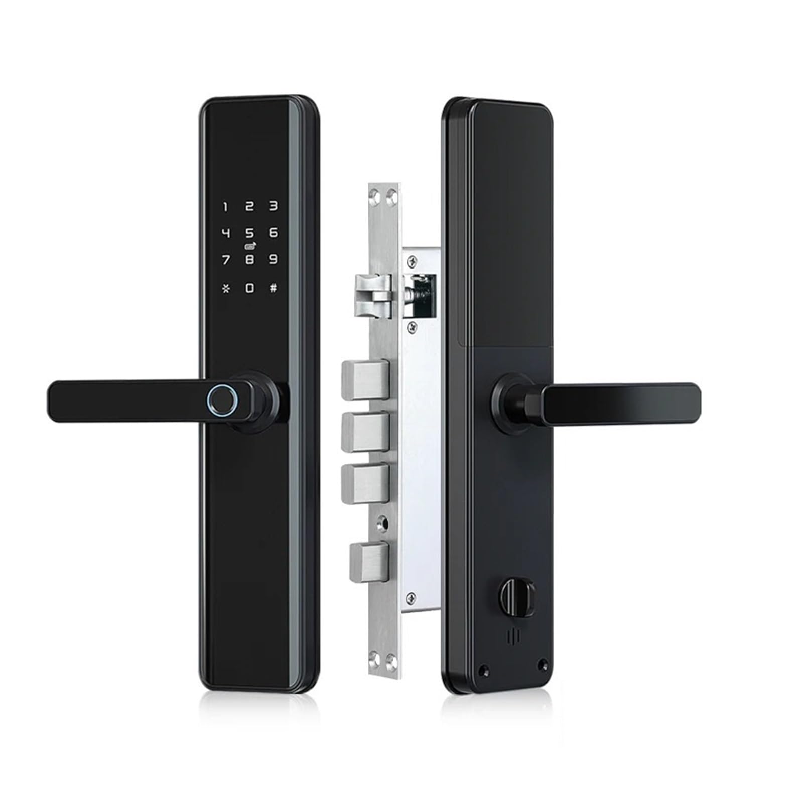 Jkfmcd M1 Tt 30 Hooks Ttlock Smart Fingerprint Door Lock Wifi App Lock Bluetooth Unlock Security Intelligent Lock Biometric Electronic Gate Lock(M1 Tt 30 Hooks)