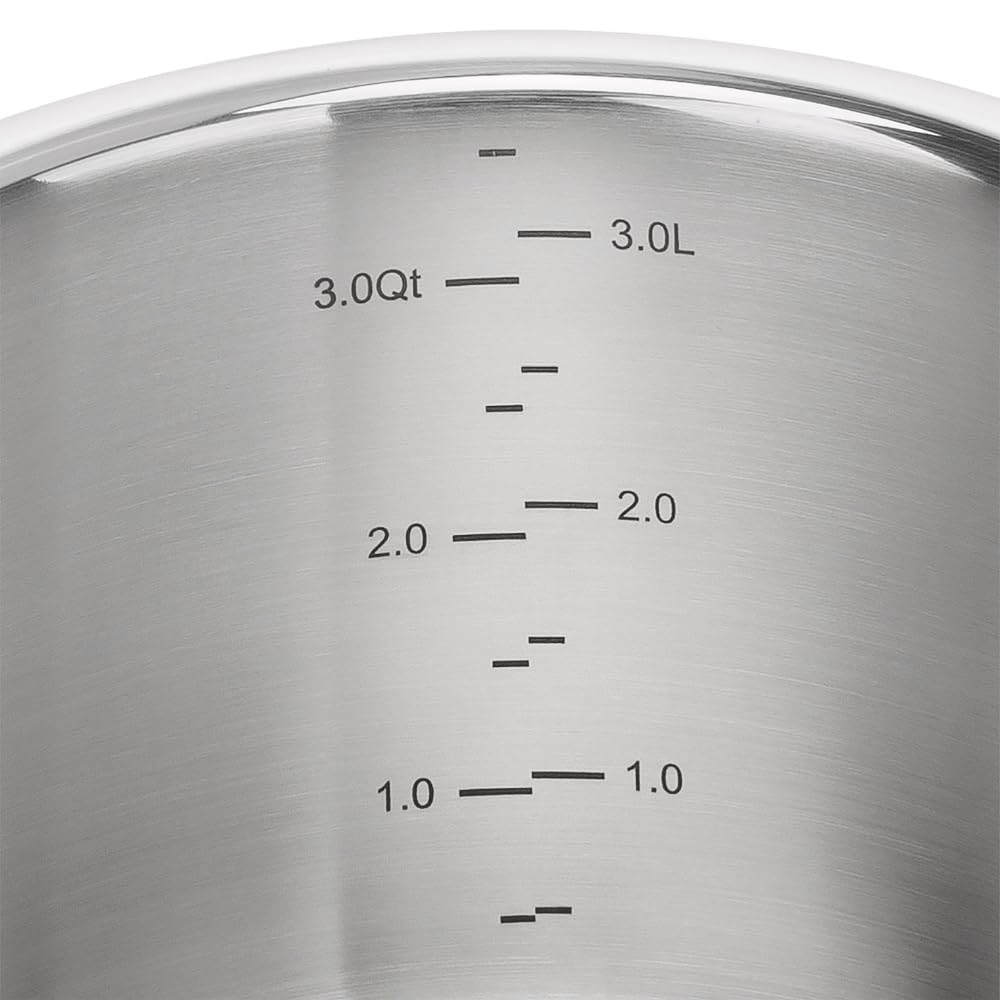 Zwilling Faitout Pro S 20 Cm - Acier Inox 18/10 - Fond Sandwich 3 Plis - Poignées Ergonomiques