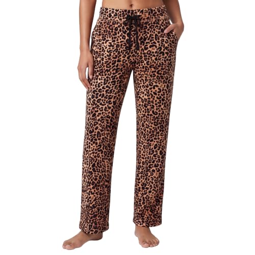 Image of Juicy Couture Women's Velvet Fleece Lounge Pajama Pant with Rhinestones