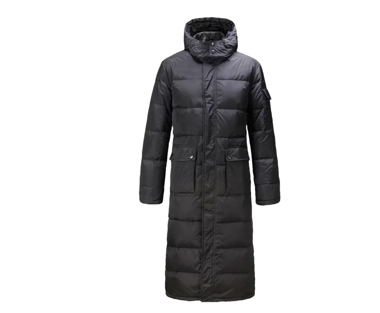 REHJJDFD Men Hooded Long Duck Down Overcoat Men Casual Outwear Down Jackets Male Thick Down Coat Puffer Jacket