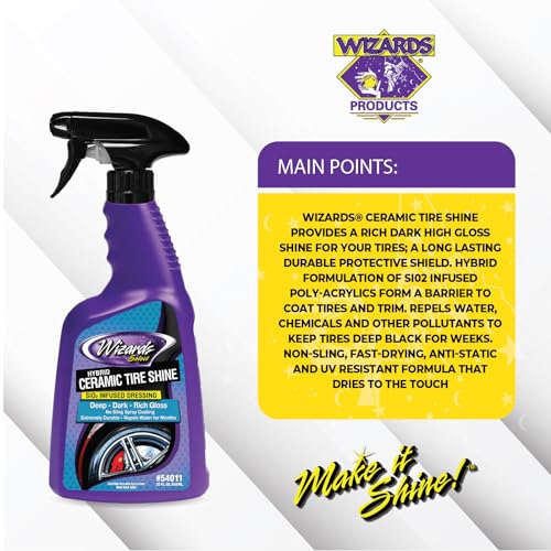 Spray para neumáticos con brillo cerámico híbrido SiO2 650 ml miniatura 4