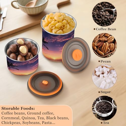 Lata Hermética para Café Acero Inoxidable 17oz miniatura 5