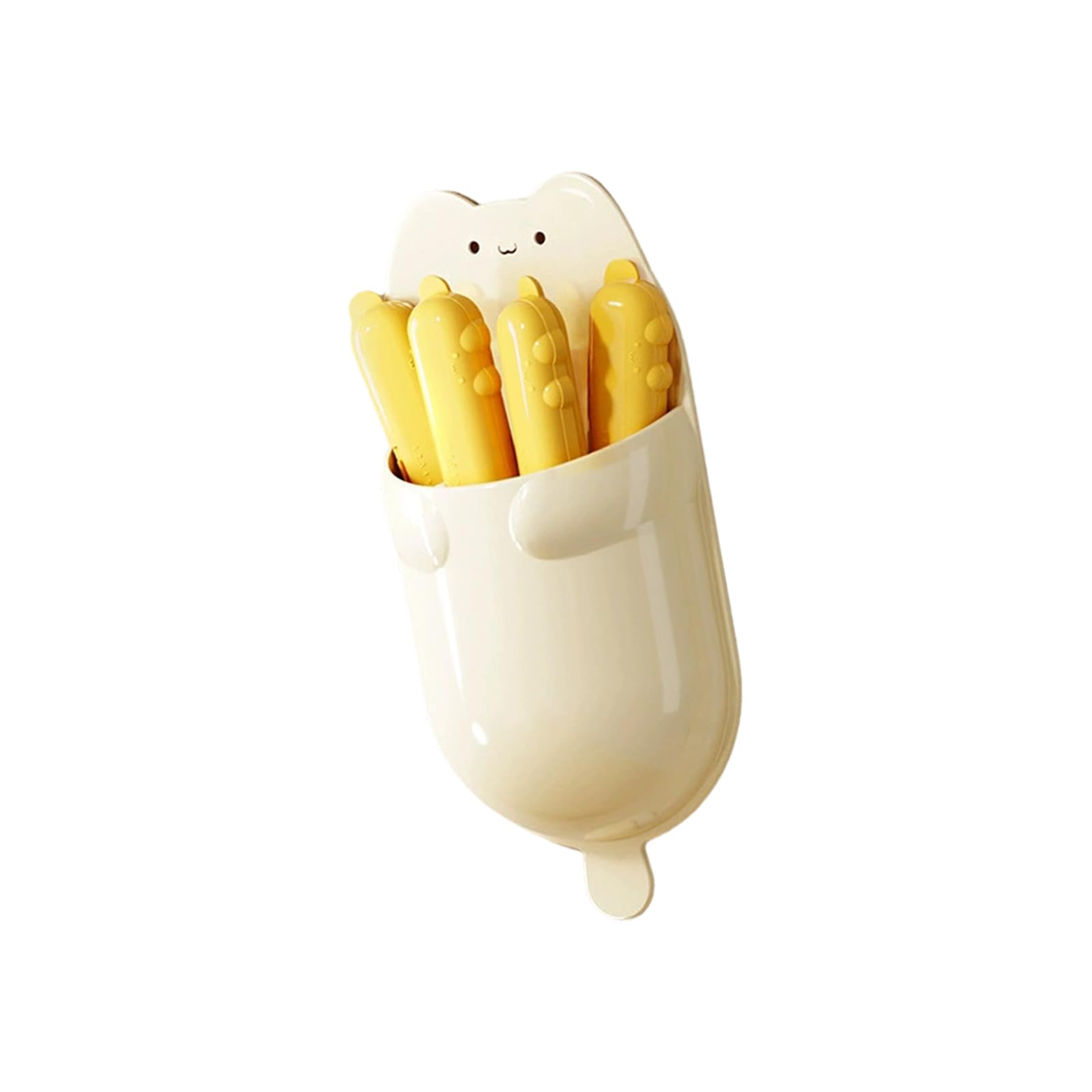 Tsophreniq Yellow Lovely Refrigerator Magnets Cats Snacks Bag Sealer Clip With Animal Appearance For Travel Offices Use Presentation Kitchen Clamps