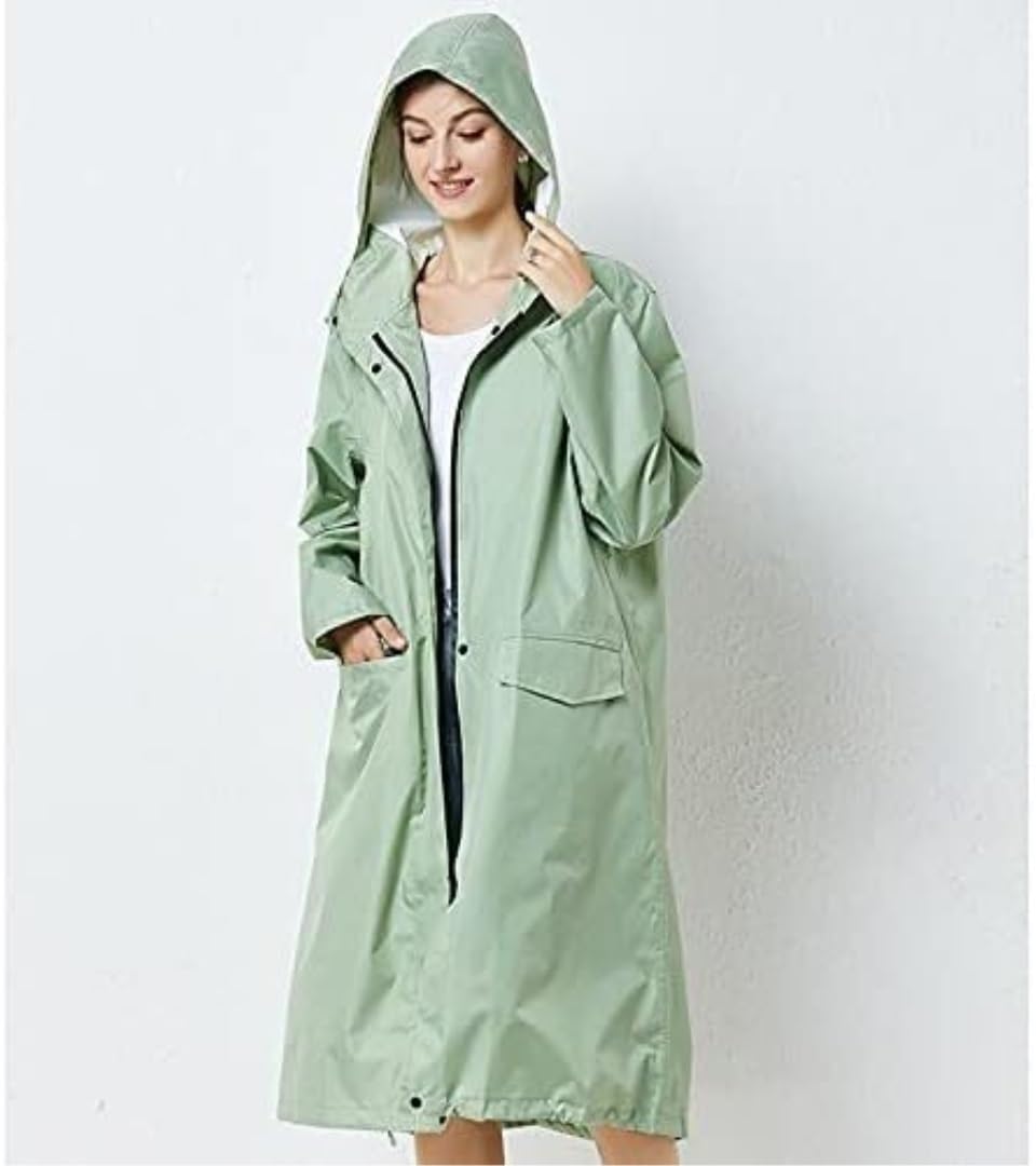 Poncho Antipioggia Giacca A Vento Sottile Allentata Impermeabile Tinta Unita Viaggio All'aperto Adulto Maschio E Femmina Mantella Antipioggia(A,XXL)