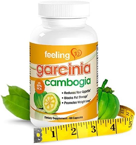 Garcinia Cambogia Extract Pure 60% HCA - Works for Weight Loss and an Appetite Suppressant - 1000 mg Per Serving (High Absorption Formula), 60 Capsules, Full 30 Day Supply