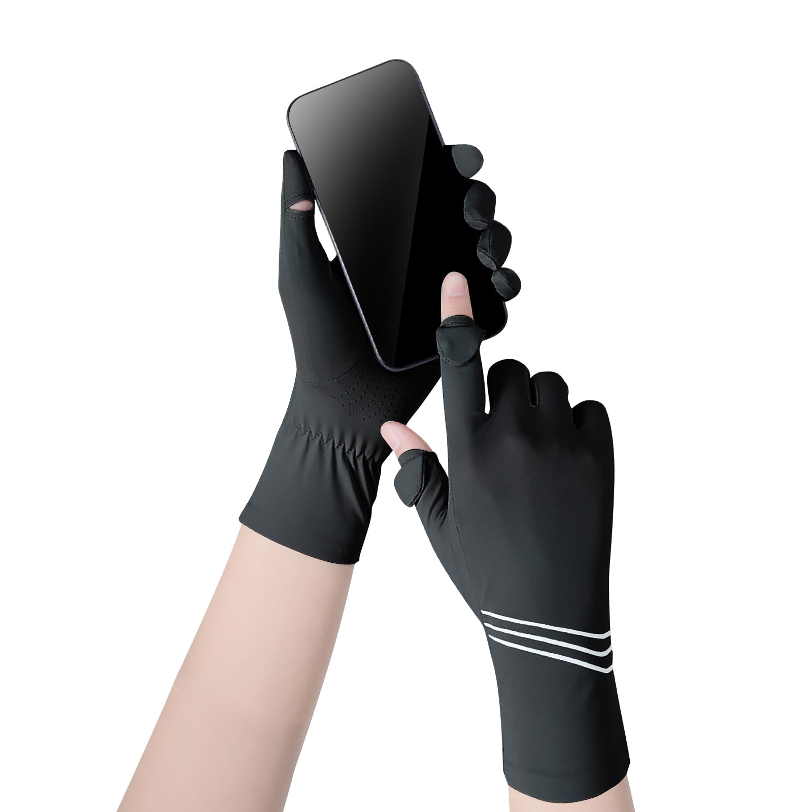 Gants Fins De Sport Pour Femme - Antidérapants, écran Tactile, Protection UV UPF 50+ - Pour Vélo, Randonnée, Conduite