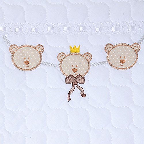 Manta Acolchoada, Papi Textil, Branco, 90Cmx90Cm