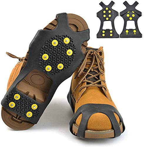 Warmiehomy - Crampons antidérapants pour la Neige et la Neige - pour Homme et Femme, L (36-45)/Homme (7-10)/UE : 39-42.