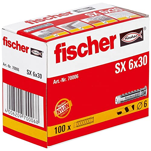 Unbekannt Spreizdübel SX 6 x 30, Schachtel mit 100 Nylondübeln, Dübel...