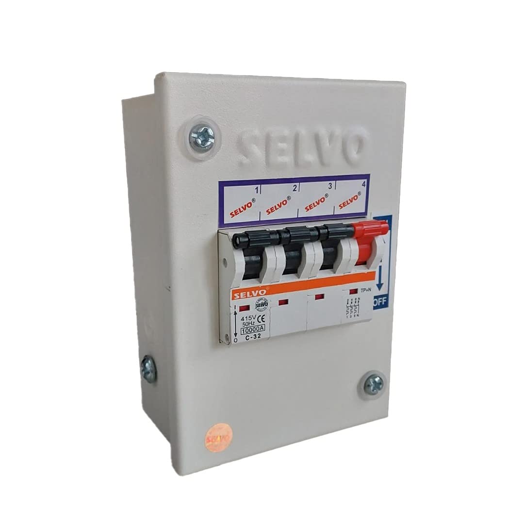 Selvo 4 Pole Metal Box C-32A TPN MCB-image-21