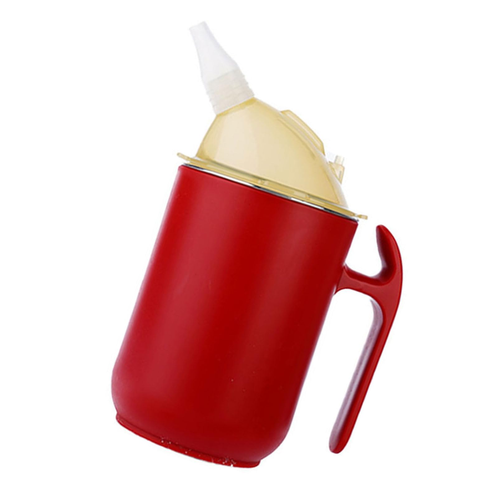 Kalttoy Straw Cup for Bedridden Patients Anti Choking Leak Proof 400ml 304 Steel with Ergonomic Handle and Easy Cleaning Design Spill Proof Cup