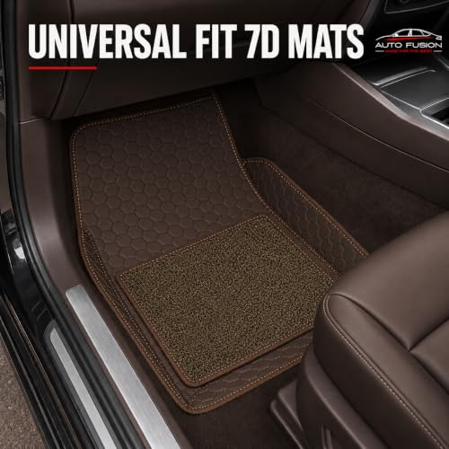 Image of 7D Car Floor Mat for Mahindra Logan | Coffee
