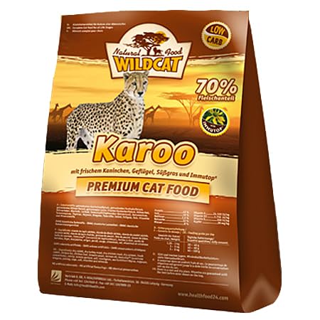 WILDCAT – Karoo Adult | Trockenfutter mit natürlichen Zutaten und wertvollen Superfoods für ausgewachsene Hunde. Getreidefreies Alleinfutter ohne künstliche Zusatzstoffe im Beutel | Trockenfutter